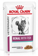 Royal Canin Renal пауч 85 гр для кошек при почечной недостаточности с Рыбой в соусе