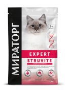 МИРАТОРГ EXPERT Struvite сухой корм для взрослых кошек Защита от струвитов