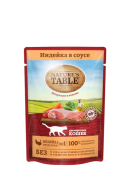 NATURE’S TABLE пауч 85 гр для взрослых кошек Индейка в соусе