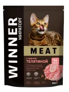 МИРАТОРГ MEAT сухой корм для взрослых кошек из Телятины