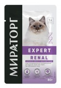 МИРАТОРГ EXPERT Renal пауч для взрослых кошек Бережная забота о почек/ 80 гр