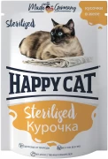 ХЭППИ КЭТ пауч STERILIZED для взрослых стерилизованных кошек Курица в желе/ 100 гр