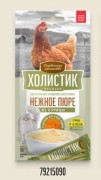 ДЕРЕВЕНСКИЕ ЛАКОМСТВА Лакомство для кошек Нежное пюре из курицы с икрой летучей рыбы 4шт*10г