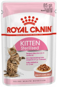 Royal Canin пауч 85г Kitten Sterilised для котят от 4 до 12 мес кусочки в соусе мясо