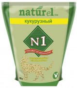 № 1 NATUREL КУКУРУЗНЫЙ Наполнитель для кошачьего туалета комкующийся 4,5 л