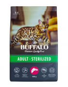 БУФФАЛО MR. BUFFALO STERILIZED сухой корм для стерилизованных кошек с Лососем