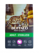 БУФФАЛО MR. BUFFALO STERILIZED сухой корм для стерилизованных кошек с Индейкой