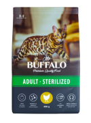 БУФФАЛО MR. BUFFALO STERILIZED сухой корм для стерилизованных кошек с Курицей