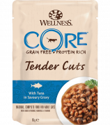 ВЕЛНЕС КОР Wellness CORE беззерновой пауч для кошек Tender Cuts Тунец/ 85 гр